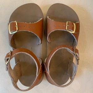 Salt Water Sun Sandal, Brown, Size 9
